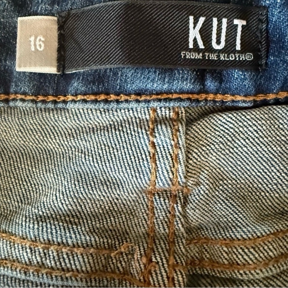 🔥KUT FROM THE KLOTH Catherine Boyfriend Jeans Size 16 | High-Rise | Distressed💥 - Picture 6 of 12